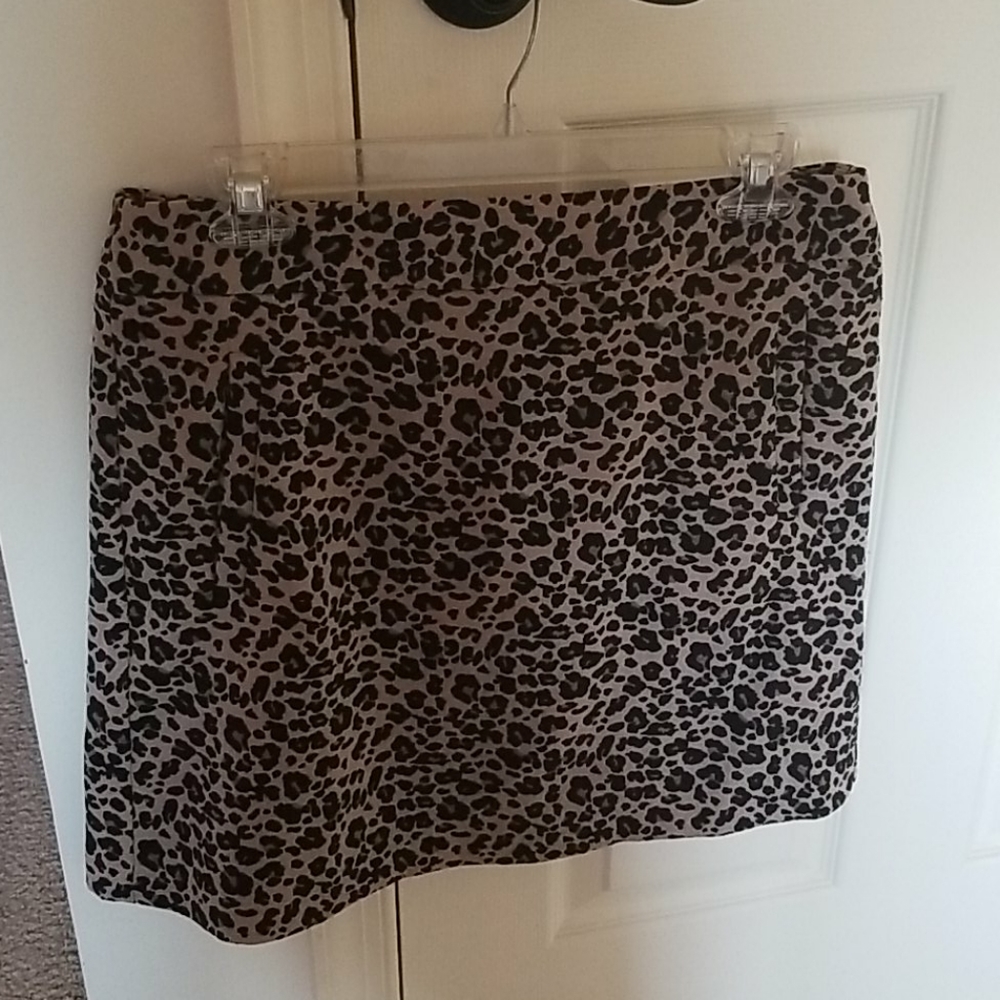 Loft Animal Print Skirt
